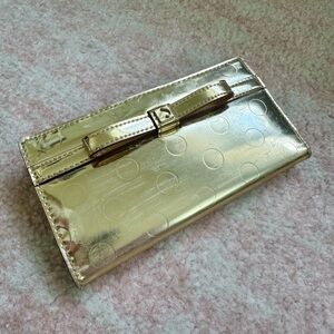 Metallic Gold Kate Spade Wallet